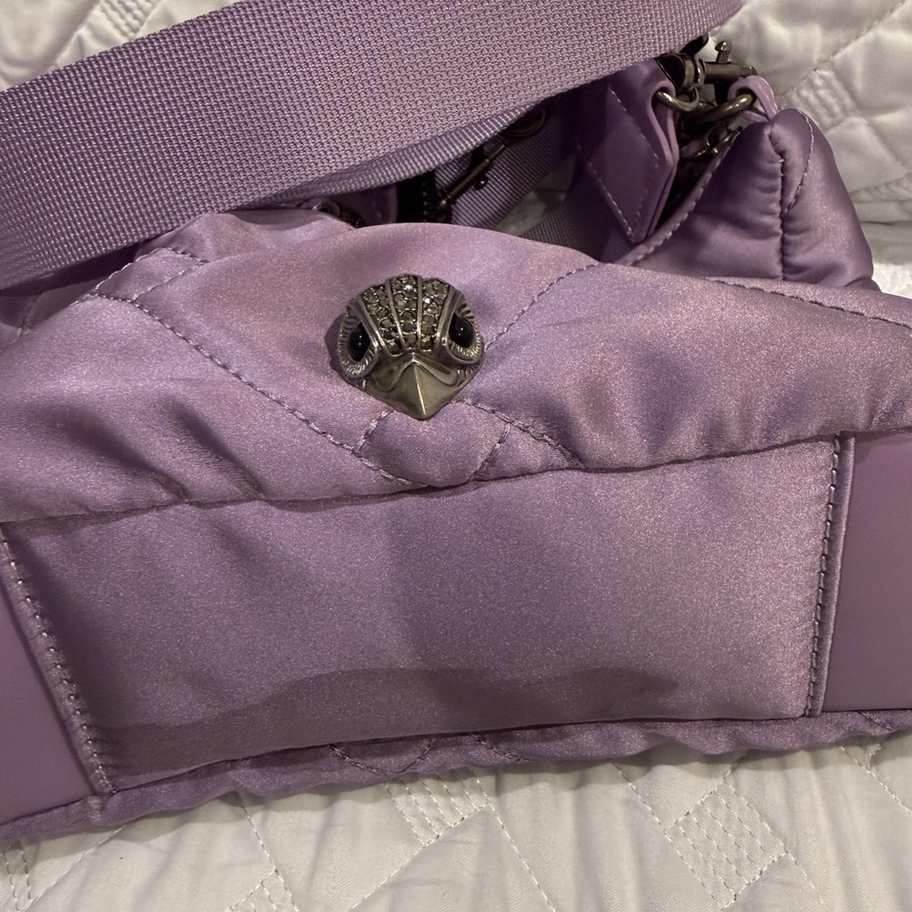 Kurt Geiger Lilac Quilted Shoulder Bag - Picture 3 of 5